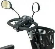 The Scooter Accessories Rear View Mirror Pair For Most Pride Mobility Scooters (Only Works With Screw Holes On the Tiller)
