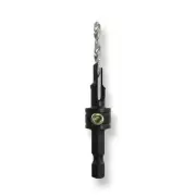 Snappy 5 x 40mm Confirmat Screw 2 Step Countersink Brad Point Bit 1/4 Hex USA