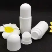 3 Pcs Refillable Roll On Bottles Empty Plastic Rollerball Bottles Dispenser 50ML