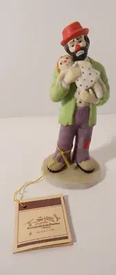 Vintage Flambro Limited Edition Emmett Kelly Jr., Clown with Doll 1984 NEW