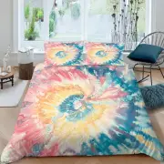 Dye Duvet Cover Full Size Pink Bedding Set Blue Bed Sets Geometry Striped