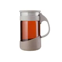 在飛比找ETMall東森購物網優惠-miGo 享悅無鉛健康飲茶玻璃杯0.45L 純色