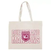2025 State of Origin QLD Queensland Maroons Canvas Tote Shopping Bag
