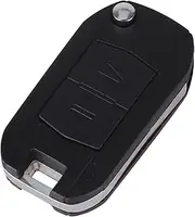 FLJKCT 2 Buttons Uncut Blank Blade Remote Folding Flid Car Key Shell Case Cover (Right Blade) Key Shell,for Opel Corsa