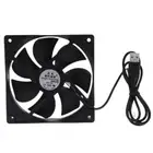 Quiet 120mm 5V USB Fan Porous Bearing for Receiver DVR Computer Cabinet Cooling
