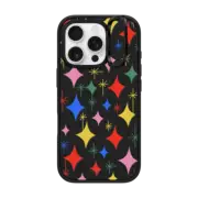 iPhone 16 Pro Impact Ring Stand Case MagSafe Compatible Sparkle Party by Katie Benn