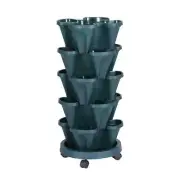 Green Fingers Garden Bed 5 Tier Vertical Garden Strawberry Stackable Planters He