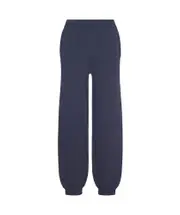 Elastic waist casual pants L,M blue
