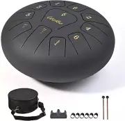 10-Inch Steel Tongue Drum 11 Notes in C Key - Perfect for Meditation and Healing