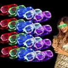 LED Party Glasses Multi Color Glasses Glowing Flashing Glasse for Party 12 pcs