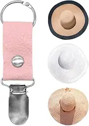 [NEFLUM] Hat Holder - Hands Bag Accessory - PU Leather Duckbill Clips for Holding Bag, Hands Bag Accessory for Sun and Wide Brim Hats Qincu-au