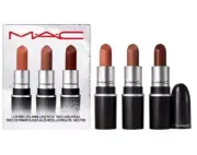 MAC Lustrelite Mini Lipstick Trio NEUTRAL 3 Pc Set