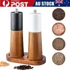 6 Inch Adjustable Wooden Salt Pepper Grinder Manual Ceramic Mills Kitchen Home
