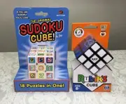 Original SUDOKU Puzzle Cube + Original Rubik’s Cube Game Toy Brain Teaser