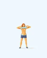 Lady Undressing Figure set OO/HO gauge Preiser 28124