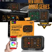 AUXBEAM 6 Gang RGB Switch Panel Toggle Momentary Control Auxiliary Kit For Jeep (for: Suzuki)