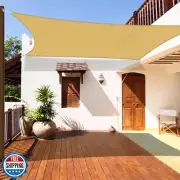 Coarbor Sun Shade Sail 14'x14' Rectangle Sun Shades Outdoor Patio for Backyar