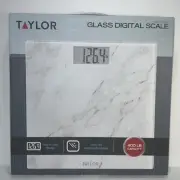 Taylor Digital Bathroom Scale Marble Glass Platform - FreeShipping , NEW