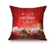 Merry Christmas on Cotton & Linen Pillow Cover Pillow Case Cushion Cover 89350