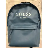 在飛比找蝦皮購物優惠-GUESS 男包 亮皮小後背包 （藍色）近全新當二手賣