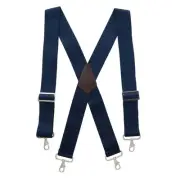 New CTM Men's Industrial Terry Logger Suspenders with Metal Swivel Hook Ends