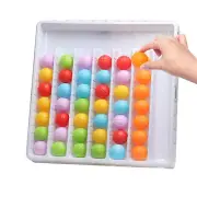 Rainbow Balls Sensory Game Color Sorting Toy Color Ball Return Game for Kids