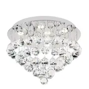 Bliss40 27w LED Crystal Flush CTC Lights Round | Marden Designer
