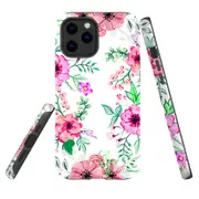 For iPhone 12 Pro Max Case Tough Protective Cover Floral Garden