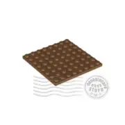 1x LEGO 41539 Plate 8x8 Medium Nougat | 6133486