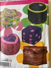 SIMPLICITY 4290 STUFFED FLOOR PILLOWS PATTERN - UNCUT