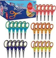 Kid's Scissors Class Value pack Value (25pc) - 5" Soft Grip Blunt Tip Scissors