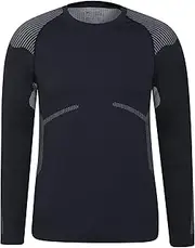 [Mountain Warehouse] Freestyle Mens Seamless Round-Neck Baselayer - Seamless, Breathable, Lightweight, Quick Drying, Stretchy - Best for Winter Camping & Outdoors