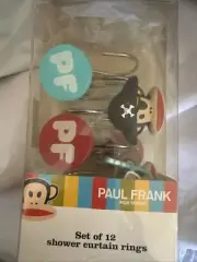 Paul Frank Monkey Shower Curtain Rings Pirate Swimmer Bathtub-rings
