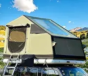 YOLENY Inflatable Rooftop Tent, Multi-Purpose Camping Tent with Air Cushion, 2 TPU Skylights, Telescopic Ladder & Extended Canopy, Waterproof Full Dull Poly Textured Oxford, Easy Set-up SUV Tent