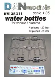 Water Bottles for Venicle / Diorama 14 pcs Decal scale 1/35 Dan Models 35311