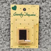 COUNTRY TREASURE Black Board Chalk Eraser Dollhouse Miniature Accessory # 2161