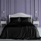 Satin Sheets King Size – 4 Piece Luxury Silky Bed Set, Softer than Silk, 15" Dee