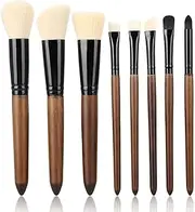 TOWEBOORY 8Pcs Makeup Brushes, Professional Makeup Brush Set, Make up Brushes for Foundation Blush Eyeshadow Eyeliner Eyebrow Concealer Contour