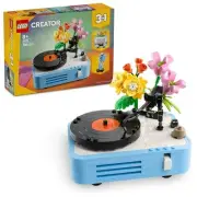 LEGO Creator Flowers and Record Player Toy Birthday Present Blocks Boys Girls