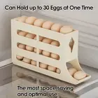 Egg Holder Box 4 Tiers Storage Organizer Auto Dispenser Free Standing FOR Fridge