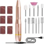 Electric Nail Drill, Electrical Professional Nail File Kit, Hand Foot Care Tool, Manicure Pedicure Tools with Nail Drill Bits, Polishing Set for Acrylic Gel