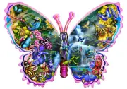 SunsOut Butterfly Waterfall 1000 Piece Jigsaw Puzzle By Lori Schory