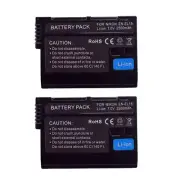 2x Li-ion Batetry for EN-EL15 EN-EL15b Nikon D7000 D7100 D7200 D750 D800E