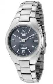 Seiko 5 Automatic Men's Day Date Steel Watch SNK621 SNK621K1