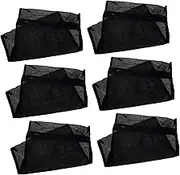 iplusmile 6Pcs Mesh Laundry Bags for Delicate Clothes Washing Pouches Zippered Protection for Underwear for Washing Machine Use Black Color