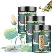 Lotus Seed Core Tea for Men,Lian Zi Xin Tea,Lotus Seed Tea,Natural Lotus Seed Heart Tea,Dried Lotus Plumule Lotus Embryo Tea,Dried Lotus Seeds Core Tea,Natural Wild Lotus Heart (3pcs)