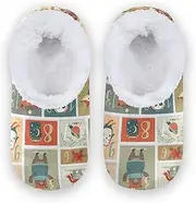 [Caihoyu] House Slippers for Kids Fuzzy Fleece Non-Slip Lightweight House Slipper Socks Home Indoor