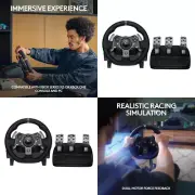 Steering Racing Wheel Controls Pedals Paddle Shifter for Xbox XS One PC Gaming