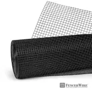 Welded Wire Fencing Roll 25 ft Black Vinyl Coated Hardware Cloth Privacy