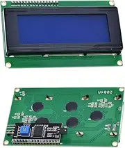 2 Pcs HD44780 2004 LCD 20x4 2004A Character LCD Screen Display Module Blue Backlight with IIC/I2C Serial InterfaceAdapter